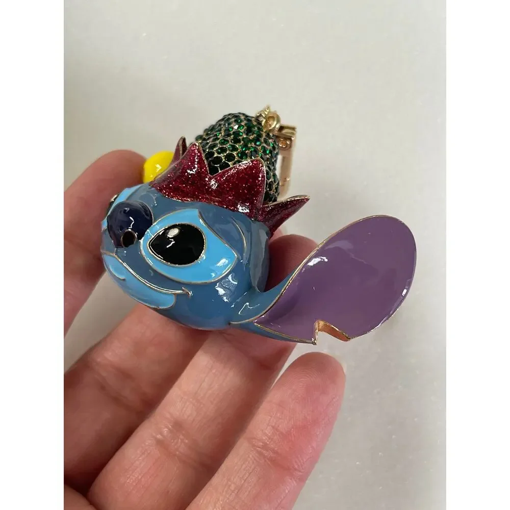 Disney BaubleBar Stitch BaubleBar Christmas Bag Charm Beaded Keychain Holiday